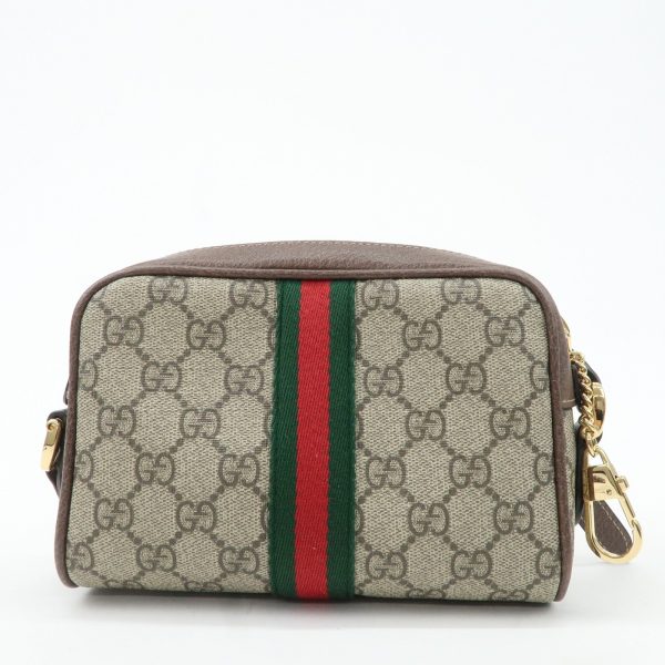 GUCCI Ophidia GG Supreme Mini Shoulder Bag Beige Brown 517350 For Sale