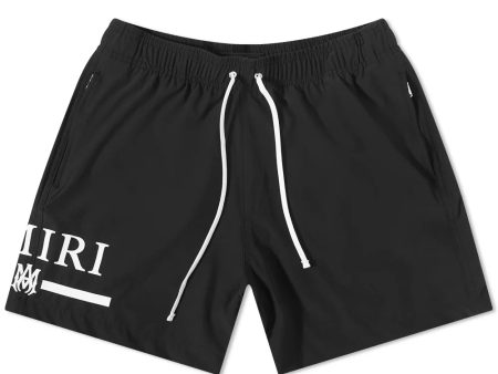 Amiri Black Logo Swimshorts on Sale