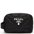 Prada Black Nylon Quilted Washbag For Cheap