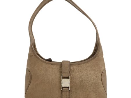 Ferragamo Leather Shoulder Bag Brown AU-21-0734 Online now