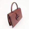 LOEWE Barcelona Leather 2 Way Hand Bag Shoulder Bag Wine Sale