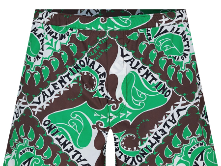 Valentino Bandana Print Swimshorts For Sale