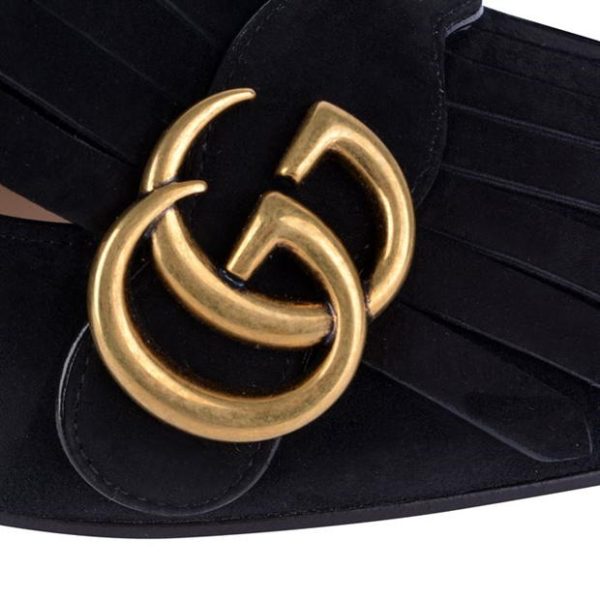 Womens Gucci Black Marmont Heels on Sale