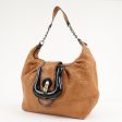 FENDI Leather Patent Leather Chain Shoulder Bag Brown 8BR563 Online