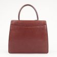 LOEWE Barcelona Leather 2 Way Hand Bag Shoulder Bag Wine Sale