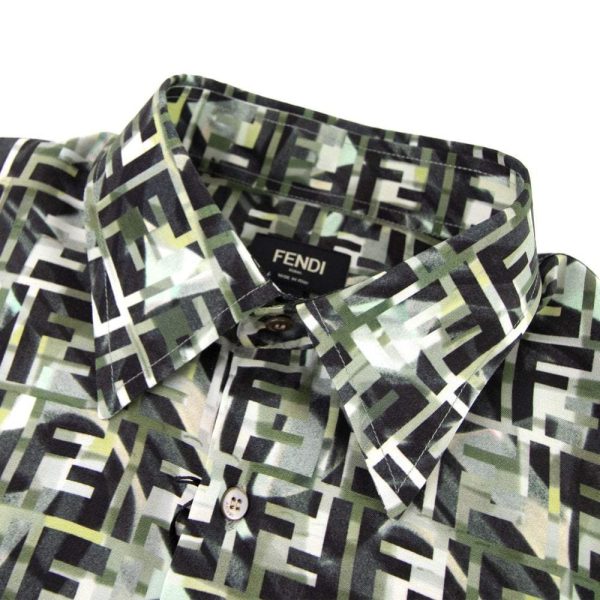 Fendi Camouflage FF Print Shirt Discount