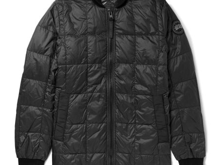 Canada Google Black Quilted Down Bomber Jacket Sale