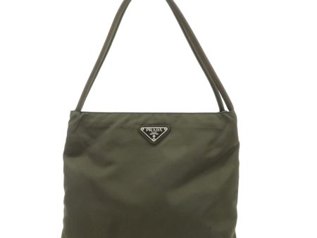 PRADA Nylon Tote Bag Shoulder Bag Khaki K3093 Supply