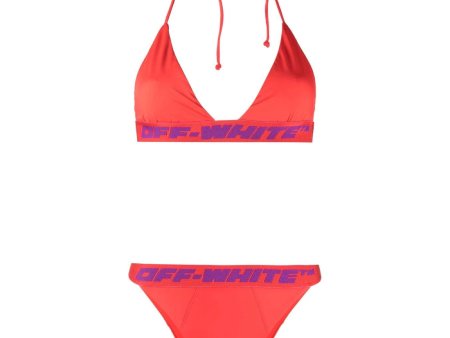 Womens Off-White Logo Band Bikini Online Hot Sale