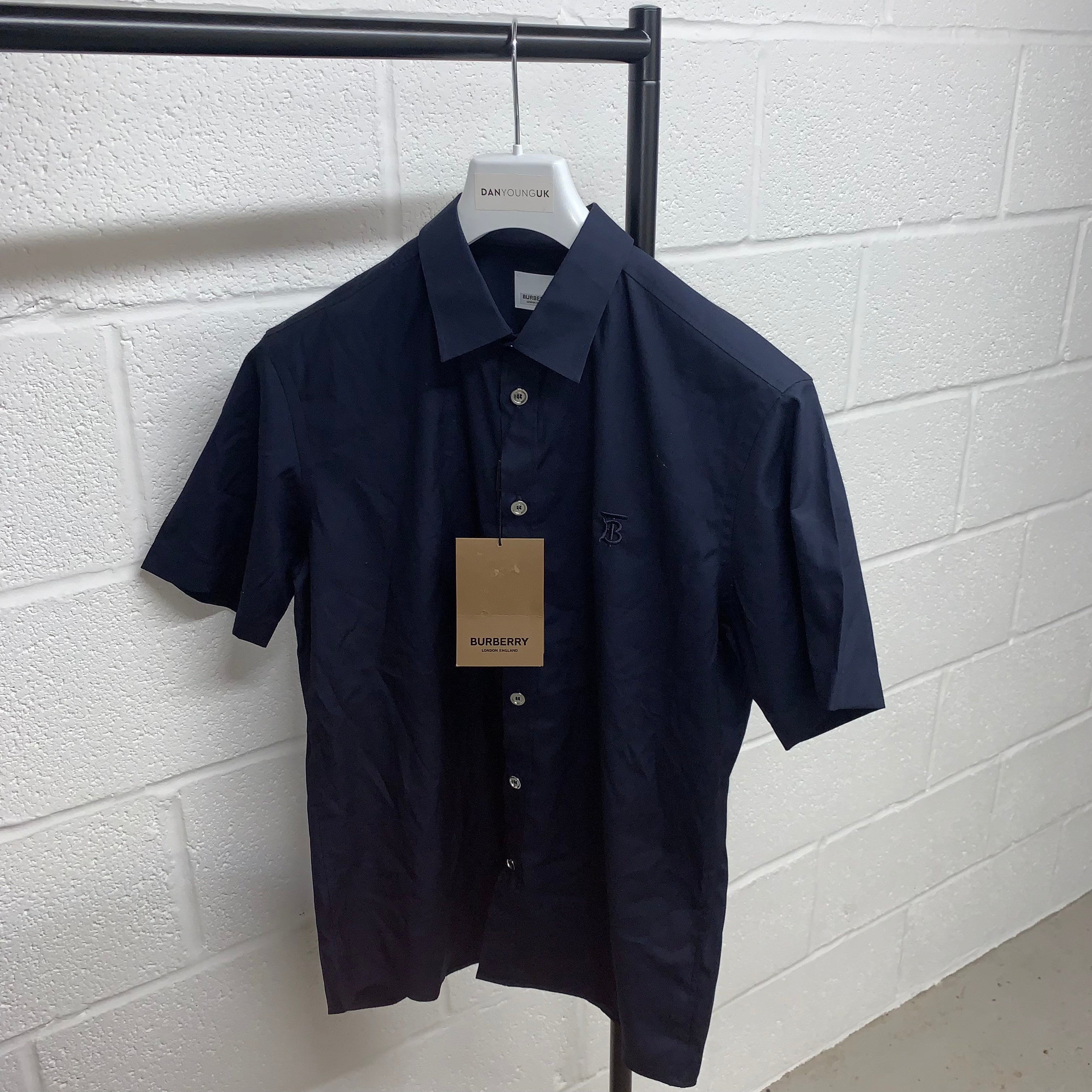 Burberry Sherrington Navy Short Sleeve Shirt Supply