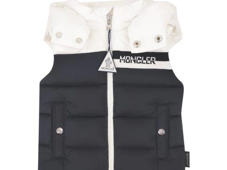 Infants Moncler Navy Nurow Bodywarmer Discount