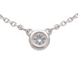 Tiffany&Co. Elsa Peretti By the Yard 1P Diamond Necklace 0.05ct Sale