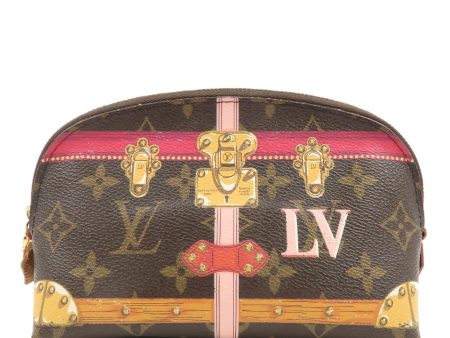 Louis Vuitton Monogram Summer Trunk Collection Pochette Cosmetic For Sale