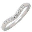 Tiffany&Co. Curved  Band Ring 9P Diamond PT950 Platinum US5 Discount