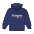 Kids Balenciaga Blue Campaign Hoodie For Cheap