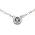 Tiffany&Co. By the Yard 1P Aquamarine Necklace 0.13ct SV925 For Discount